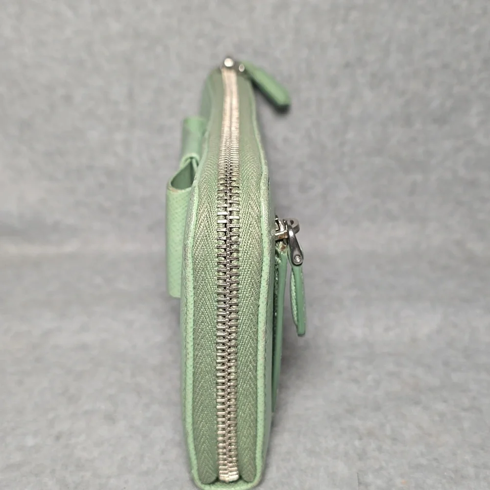 Prada Saffiano Fiocco Acqaumarine Long Wallet - Picture 3 of 16